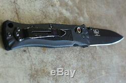 Benchmade 530 Mel Pardue Axis Lock Folding Knife Plain Blade Edge Black Sharp