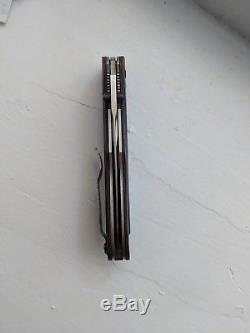 Benchmade 730 Ares First Production Folding Pocket Knife, Rare Plain Edge