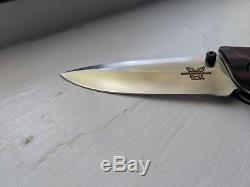 Benchmade 730 Ares First Production Folding Pocket Knife, Rare Plain Edge