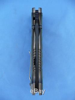 Benchmade 757BK VICAR Sibert Mono Lock Knife Black S30V Plain Edge USED