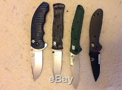 Benchmade 940, 300, 531, 556 (serrated) olive knife lot