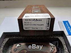 Benchmade Hunt 15031-2 North Fork Folder, Axis Knife, Wood Handle, Satin S30V