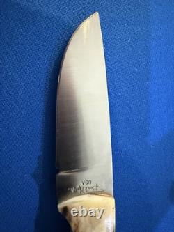 Benchmark Fixed Blade Stag Handle Knife Benchmark Fixed Blade Stag Handle Knife