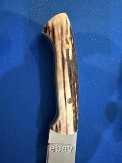 Benchmark Fixed Blade Stag Handle Knife Benchmark Fixed Blade Stag Handle Knife