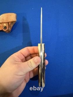 Benchmark Fixed Blade Stag Handle Knife Benchmark Fixed Blade Stag Handle Knife