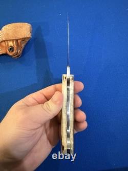 Benchmark Fixed Blade Stag Handle Knife Benchmark Fixed Blade Stag Handle Knife