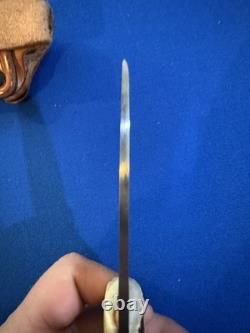 Benchmark Fixed Blade Stag Handle Knife Benchmark Fixed Blade Stag Handle Knife