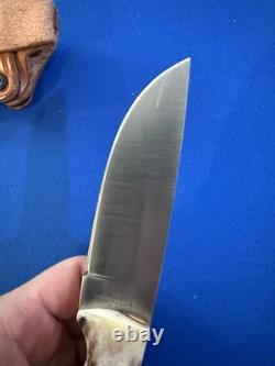Benchmark Fixed Blade Stag Handle Knife Benchmark Fixed Blade Stag Handle Knife