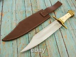 Big 16 Windlass India Clip Point Bowie Knife & Sheath Set Hunting Knives Tools