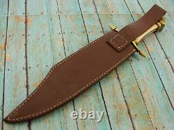 Big 16 Windlass India Clip Point Bowie Knife & Sheath Set Hunting Knives Tools