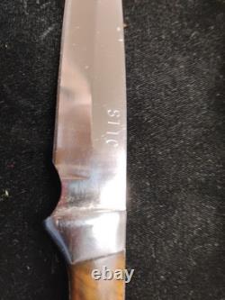 Big Frank Suke Custom Stic Sticshooter Handmade Camp Hunting Knife And Sheath