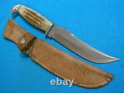 Big Vintage'65-69 Case XX 523-6 Stag Hunting Skinning Bowie Knife Knives Sheath