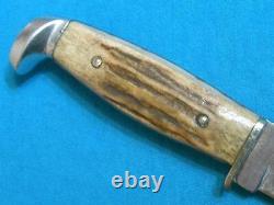 Big Vintage'65-69 Case XX 523-6 Stag Hunting Skinning Bowie Knife Knives Sheath