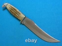Big Vintage'65-69 Case XX 523-6 Stag Hunting Skinning Bowie Knife Knives Sheath