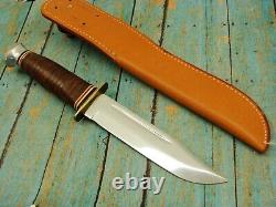 Big Vintage Kabar 1207 USA Hunting Fighting Bowie Knife Set Ka Bar Knives Mib Ex