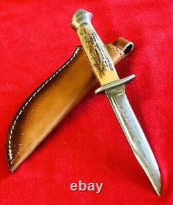 Black Hawk German Vintage Knife & New Leather Sheath