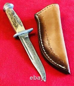 Black Hawk German Vintage Knife & New Leather Sheath