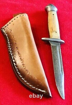 Black Hawk German Vintage Knife & New Leather Sheath