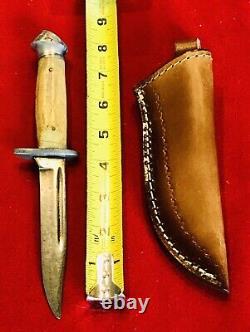 Black Hawk German Vintage Knife & New Leather Sheath