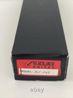 Blackjack 245 Field & Camp Fixed Blade Knife 4.5 Clip Point Rubber Japan