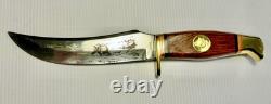 Boker 89 FM Solingen Germany Grizzly Bear Hunting Knife Sportsman Gold Medallion