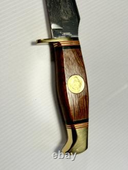 Boker 89 FM Solingen Germany Grizzly Bear Hunting Knife Sportsman Gold Medallion