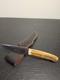 Boker Argentina 440 Stainless Stag Handle Fixed Blade Knife & Leather Sheath Vtg