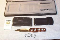 Boker Bud Nealy Boot Knife Single Edge Dagger Serial #887 Used Made In Germany