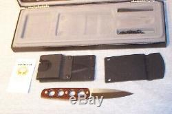 Boker Bud Nealy Boot Knife Single Edge Dagger Serial #887 Used Made In Germany