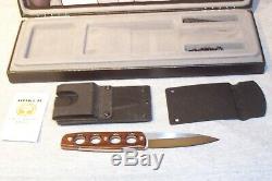 Boker Bud Nealy Boot Knife Single Edge Dagger Serial #887 Used Made In Germany