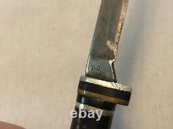Boker Double Set Of Vintage Knives In Original Sheath. Rare