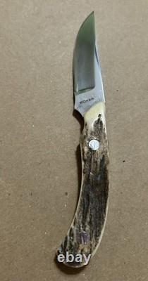 Boker Plus Cowboy Crossdraw Hethcoat Fixed Blade Knife with Leather Sheath