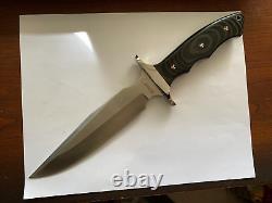 Boker Plus Valkyrie Clip Pont Bowie Fixed Blade Knife & Sheath Nos Taiwan