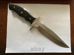 Boker Plus Valkyrie Clip Pont Bowie Fixed Blade Knife & Sheath Nos Taiwan