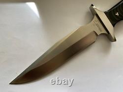 Boker Plus Valkyrie Clip Pont Bowie Fixed Blade Knife & Sheath Nos Taiwan