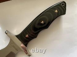 Boker Plus Valkyrie Clip Pont Bowie Fixed Blade Knife & Sheath Nos Taiwan