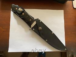 Boker Plus Valkyrie Clip Pont Bowie Fixed Blade Knife & Sheath Nos Taiwan