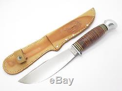 Boker Solingen Germany 159 Fixed Blade Hunting Bowie Knife & Leather Sheath