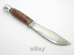 Boker Solingen Germany 159 Fixed Blade Hunting Bowie Knife & Leather Sheath