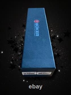 Böker Solingen Integral II Walnut Fixed Blade Knife 440C Germany NIB with Sheath