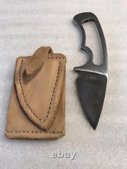 Bowen Fixed Blade Knife with Leather Sheath USA Hunting Fishing