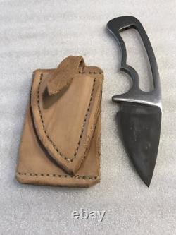 Bowen Fixed Blade Knife with Leather Sheath USA Hunting Fishing