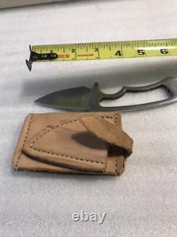 Bowen Fixed Blade Knife with Leather Sheath USA Hunting Fishing