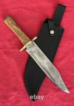 Bowie Vintage Hunting Heavy Duty 9 Blade 14.5 Overall Black Sheath