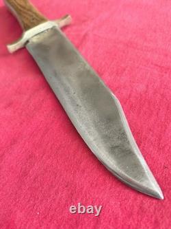 Bowie Vintage Hunting Heavy Duty 9 Blade 14.5 Overall Black Sheath