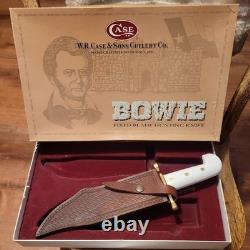 Bowie XXCase XX Hunter Bowie Fixed Blade White Handle Knife/ with sheath