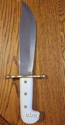 Bowie XXCase XX Hunter Bowie Fixed Blade White Handle Knife/ with sheath