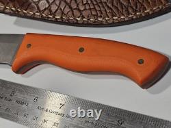 Boyd Custom Fixed Blade Knife with Leather Sheath Hand Made In USA