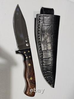 Boyd Custom Handmade Fixed Blade Knife with Sheath Made In USA