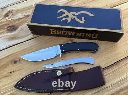 Browning 751 Expedition Hunting Knife & 751a Folding Knife Mint In Box Japan